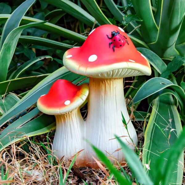 Outdoor Resin Mushroom Decoration